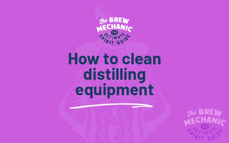 How to clean distilling equipment