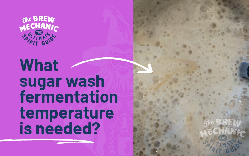 We provide methods to control sugar wash fermentation temperature