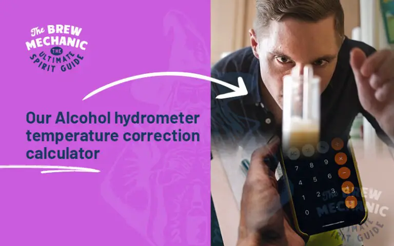 Our Alcohol hydrometer temperature correction calculator 