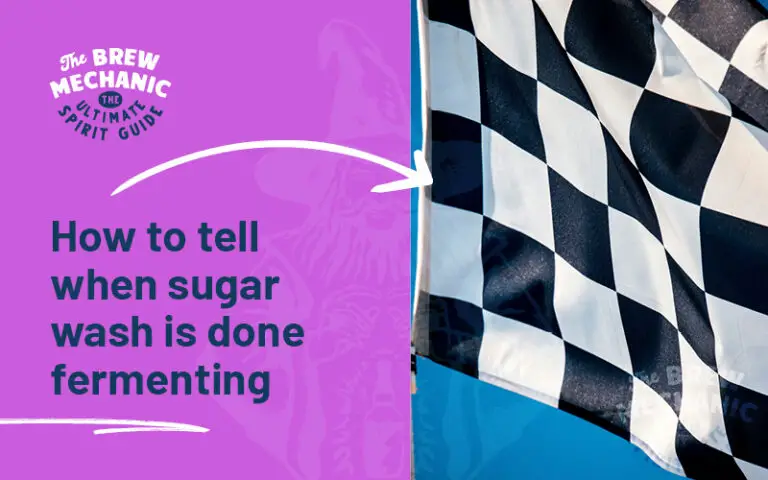 An image about how to tell when sugar wash is done fermenting